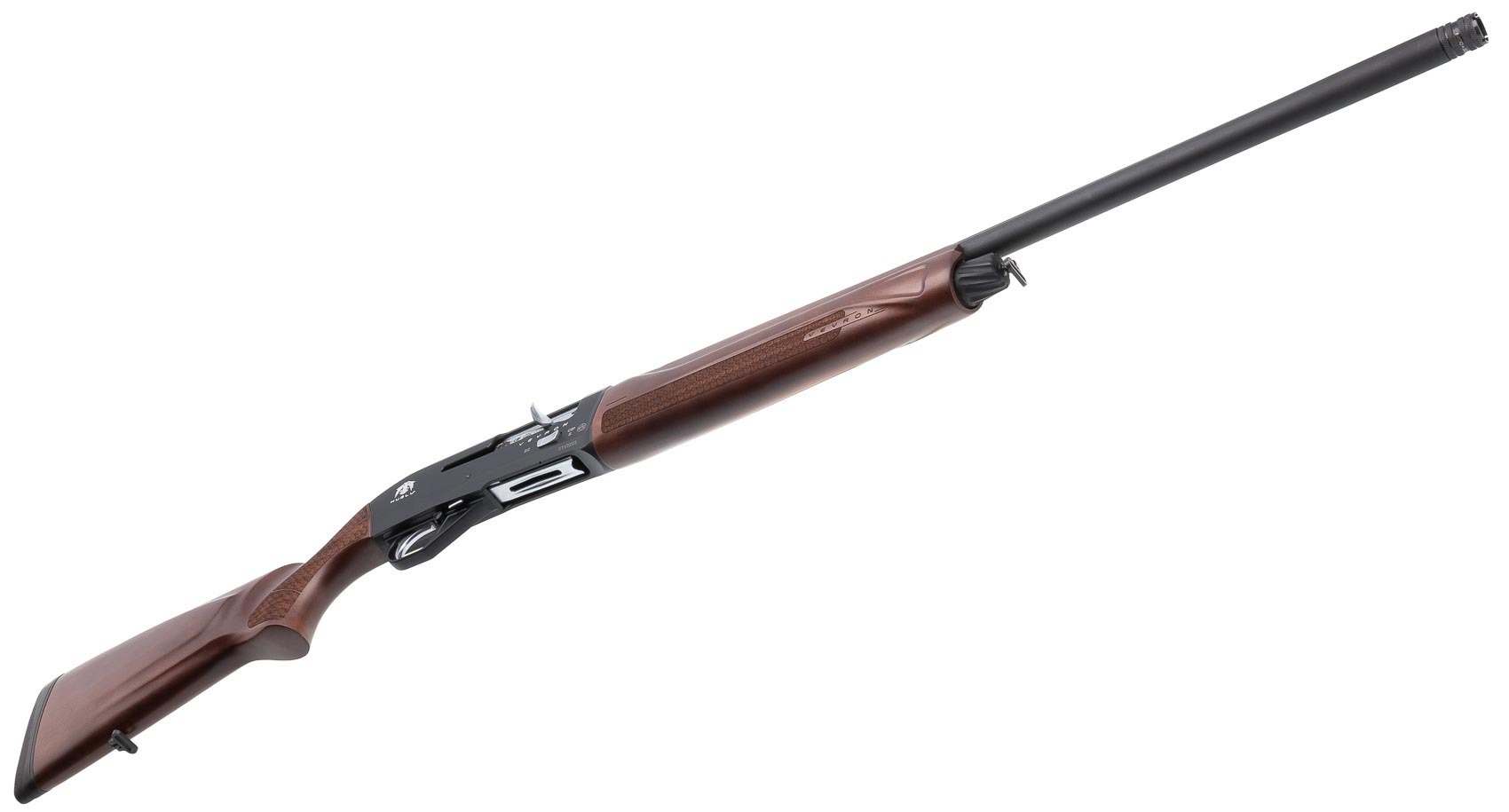 МП HUGLU VEYRON WOOD BLACK 12x76, 660мм, п/а газ.система, 4+1