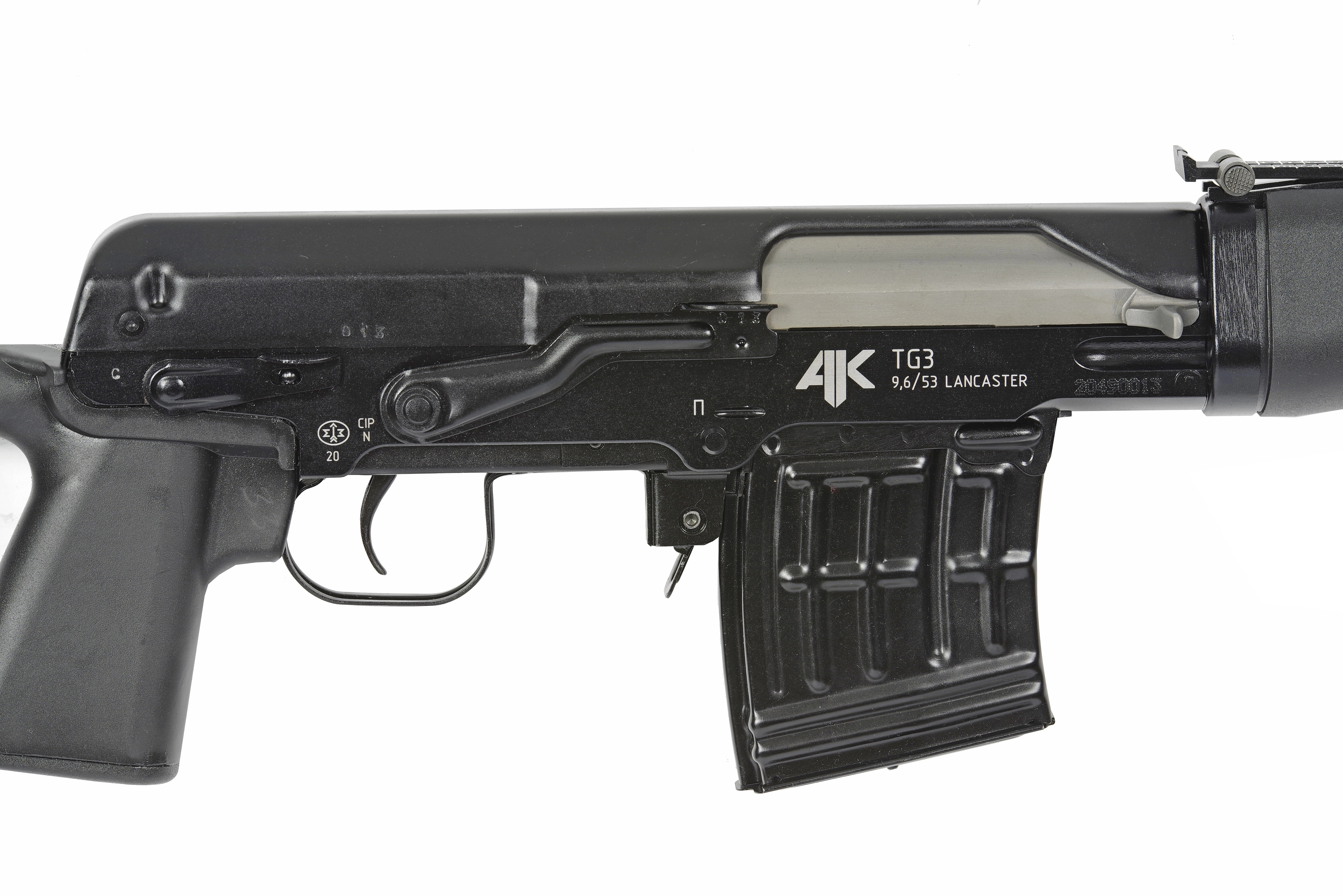 МП TG3/Тигр исполнение 01; 9,6/53 Lancaster; 530 мм; длинный щелевой пламегасите