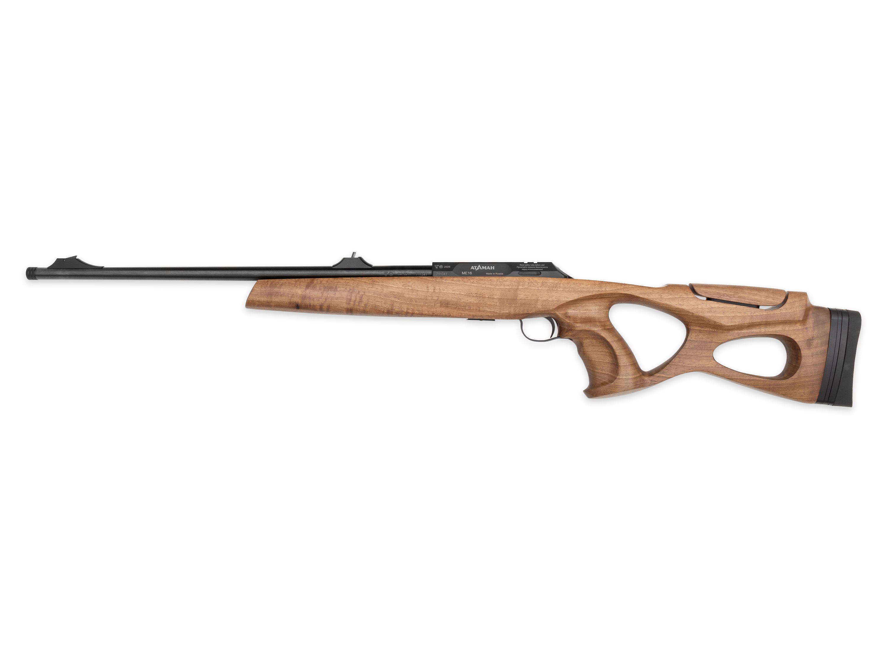 МП МЕ16 Люкс; .22LR; 560 мм; Со сменным стволом .22WMR 560 мм; орех; прицельные 