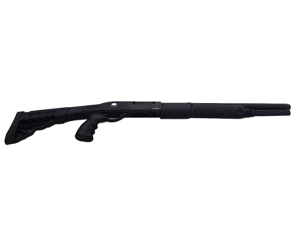 МП HUGLU ATROX А STANDART II TELESCOPIC PUMP SYNTHETIC 7+1, МУШКА 12х76,  510мм,