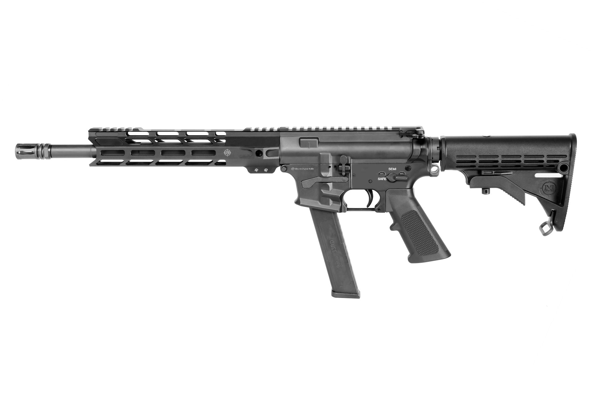 МП Карабин Nuova Jager AR15 GM 9х19 Luger самозарядный 370мм Muzzle brake