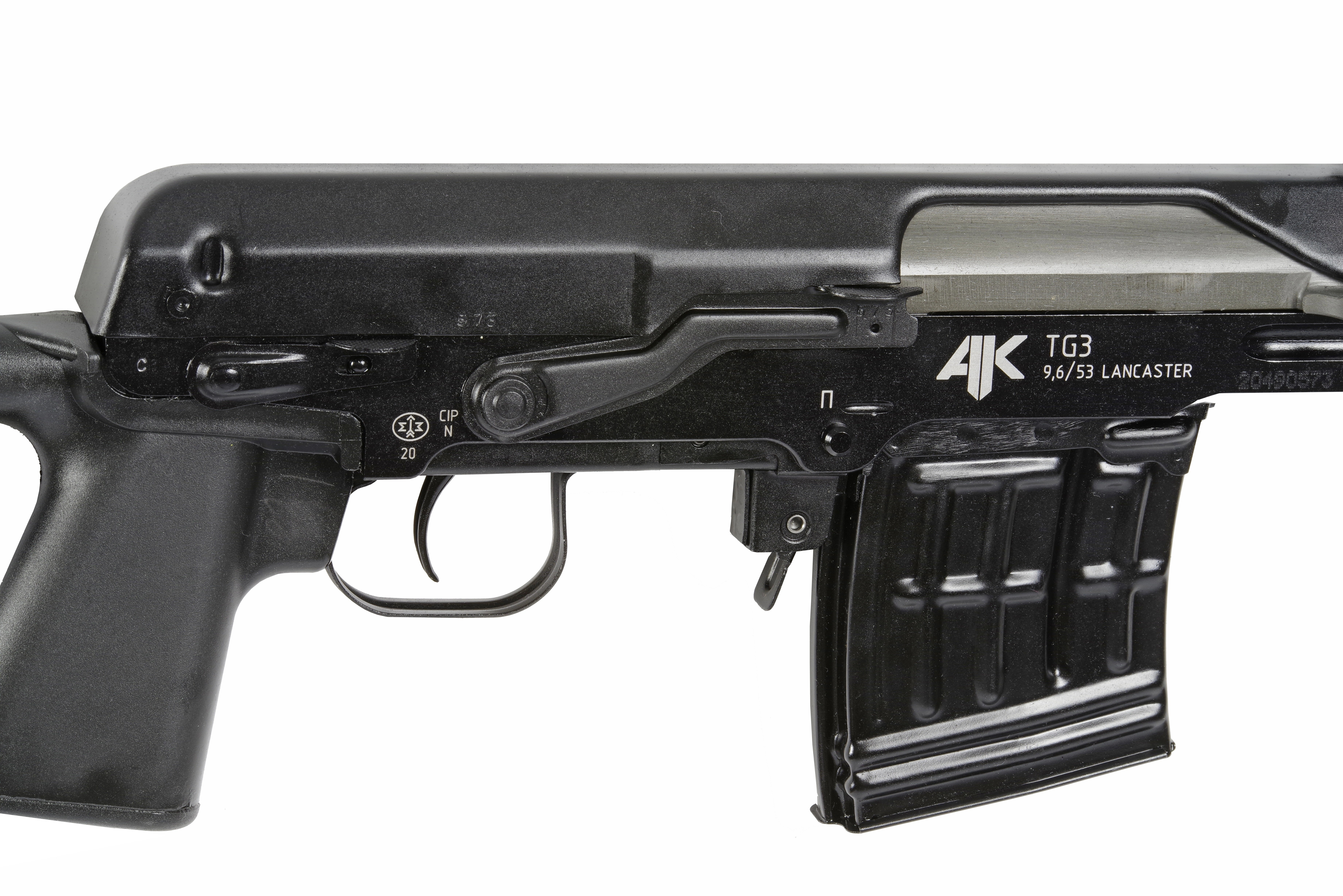 МП TG3/Тигр исполнение 01; 9,6/53 Lancaster; 620 мм; укороченный пламегаситель