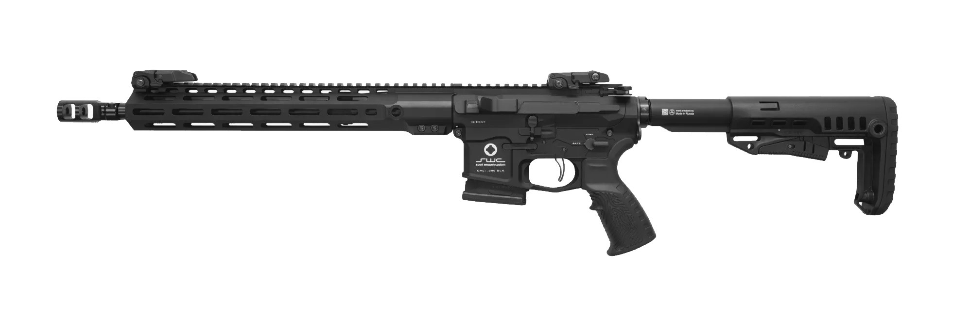МП Карабин SWC GHOST, кал..300 BLK, L370, Picatinny Rail